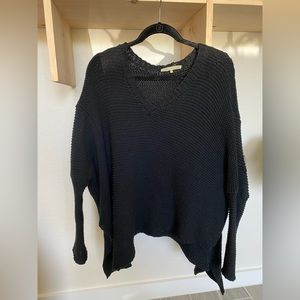 Joah Brown Black Knit Sweater